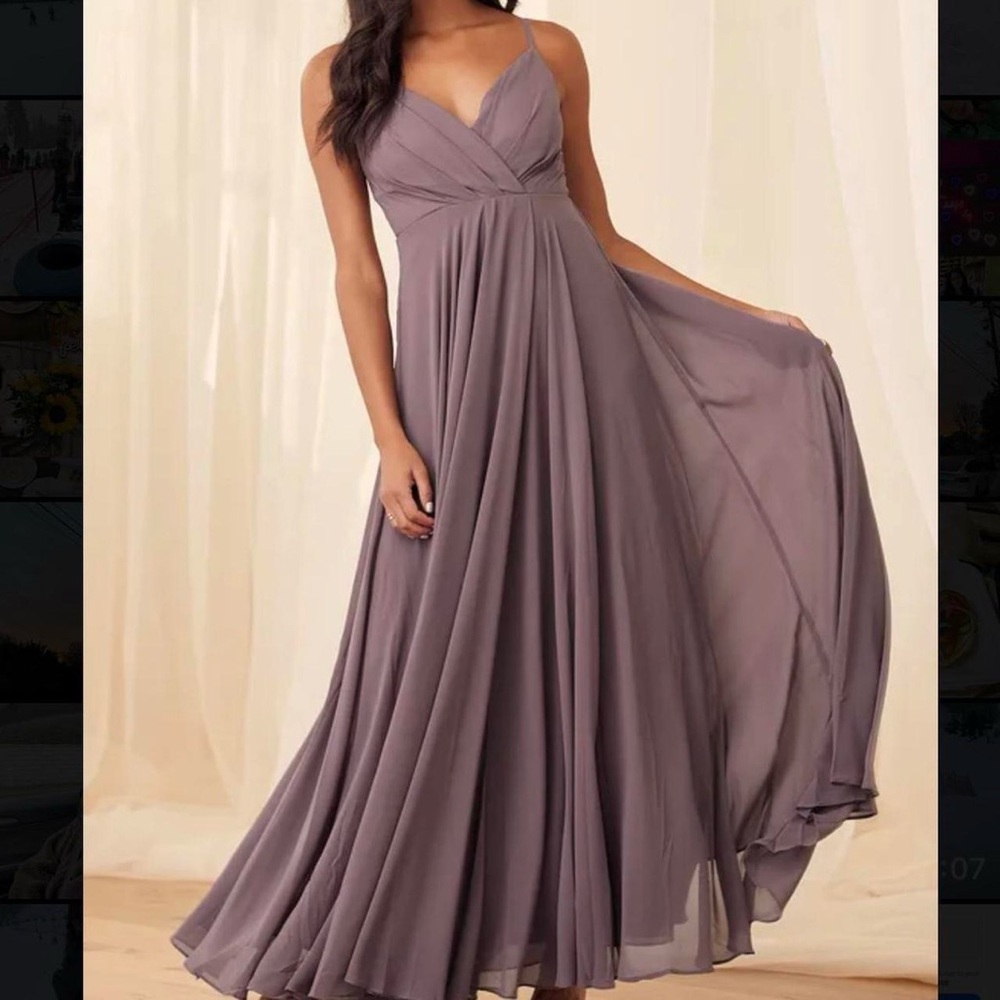 Lulu's Mauve Maxi Dress